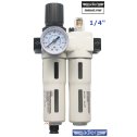 Regulátor tlaku vzduchu s filtrom a primazávačom 16 bar 1/4" ADLER Industrial