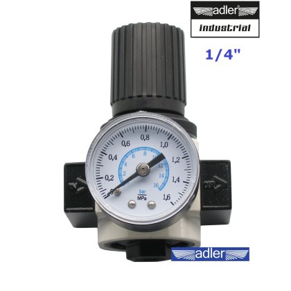 Regulátor tlaku vzduchu membránový do 16 bar 1/4" ADLER Industrial