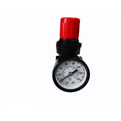 Regulátor tlaku vzduchu -  membránový s manometrom do 10 bar 1/4" ADLER