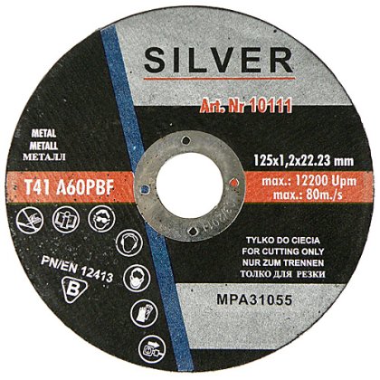 Rezný kotúč plochý 125 / 1,2 mm na rezanie kovových materiálov
