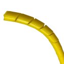 Ochranný špirálovitý plastový obal na hadice od Ø  6 - 12 mm - žltý   1M