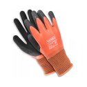 Pracovné ochranné rukavice nepremokavé s latexovým povlakom - UNI rozmer 1 pár