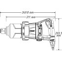 Pneumatický rázový uťahovák 1" 3400 Nm HAZET
