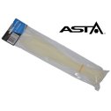 Viazacie sťahovacie pásky 5x250 mm 50 ks biele ASTA