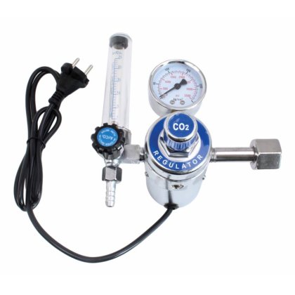 Regulátor tlaku CO2  s rotametrom a ohrievačom SATRA