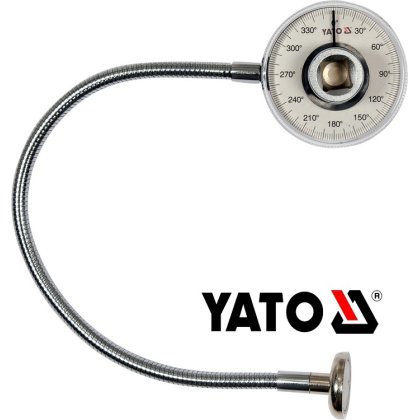 Uhlomer pre uhlové doťahovanie skrutiek 1/2"  + flexibilný magnet  YATO