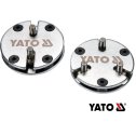 Univerzálne nastaviteľné adaptéry 2 a 3 kolíkové pre lisovanie brzdových piestikov  YATO