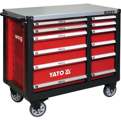 Dielenský vozík XL - bez náradia  6 + 6 zásuviek YATO 