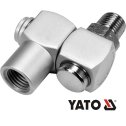 Otočný kĺb pre pripojenie pneumatických zariadení 1/4" YATO