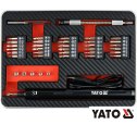 Akumulátorový skrutkovač 3,6V USB + sada bitov 39 ks YATO