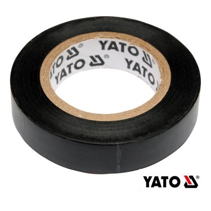 Elektroizolačná lepiaca PVC páska 12mm x 10m - čierna  YATO