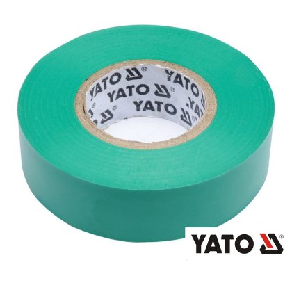 Elektroizolačná lepiaca PVC páska 19mm x 20m - zelená  YATO