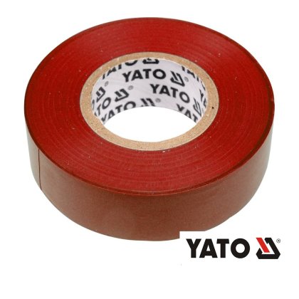 Elektroizolačná lepiaca PVC páska 19mm x 20m - červená  YATO