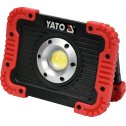  Prenosný  nabíjací reflektor COB LED 10W 800lm YATO