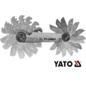 Mierky na meranie stúpania závitov-sada 24 ks 0,25 - 6mm YATO