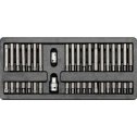 Vložka do zásuvky -  bitové nadstavce TORX, HEX, XZN  40 ks YATO 