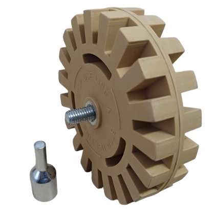 Gumový kotúč ozubený pre odstraňovanie lepidla 100 x 25mm PREMIUM
