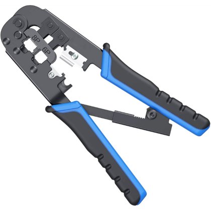 Lisovacie kliešte na telefónne a sieťové konektory RJ11, RJ12, RJ45  190 mm