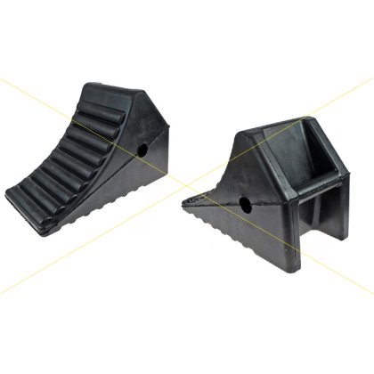Gumový zakladací klin pod koleso 300x150x190mm