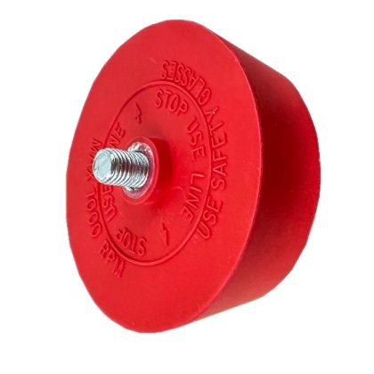 Gumový kotúč hladký na odstraňovanie lepidla 90 x 20mm - kónický PREMIUM 2ks